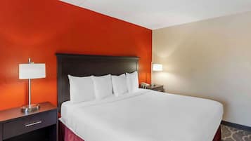 Suite, 1 cama King size, para no fumadores, refrigerador y microondas (with Sofabed) | Espacio para trabajar con laptop y cortinas blackout