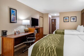 Standard Room, 2 Queen Beds, Non Smoking | Down comforters, pillowtop beds, desk, laptop workspace