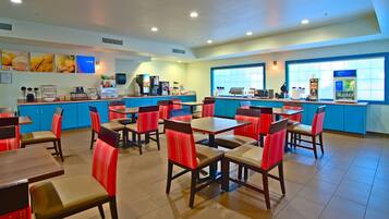 Free daily buffet breakfast