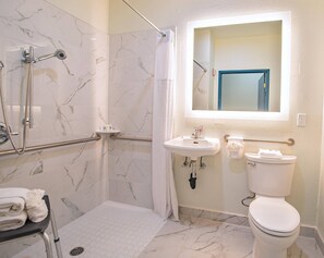 Standard Room, 1 King Bed, Accessible, Non Smoking (Roll-In Shower) | Bathroom - Comfort Inn & Suites Sierra Vista Near Ft Huachuca (Sierra Vista)