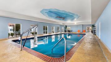 Indoor pool, a heated pool