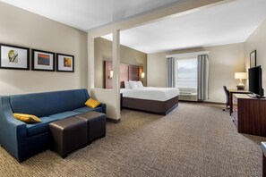 Suite, 1 King Bed with Roll-in Shower