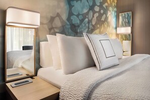 1 bedroom, desk, laptop workspace, iron/ironing board