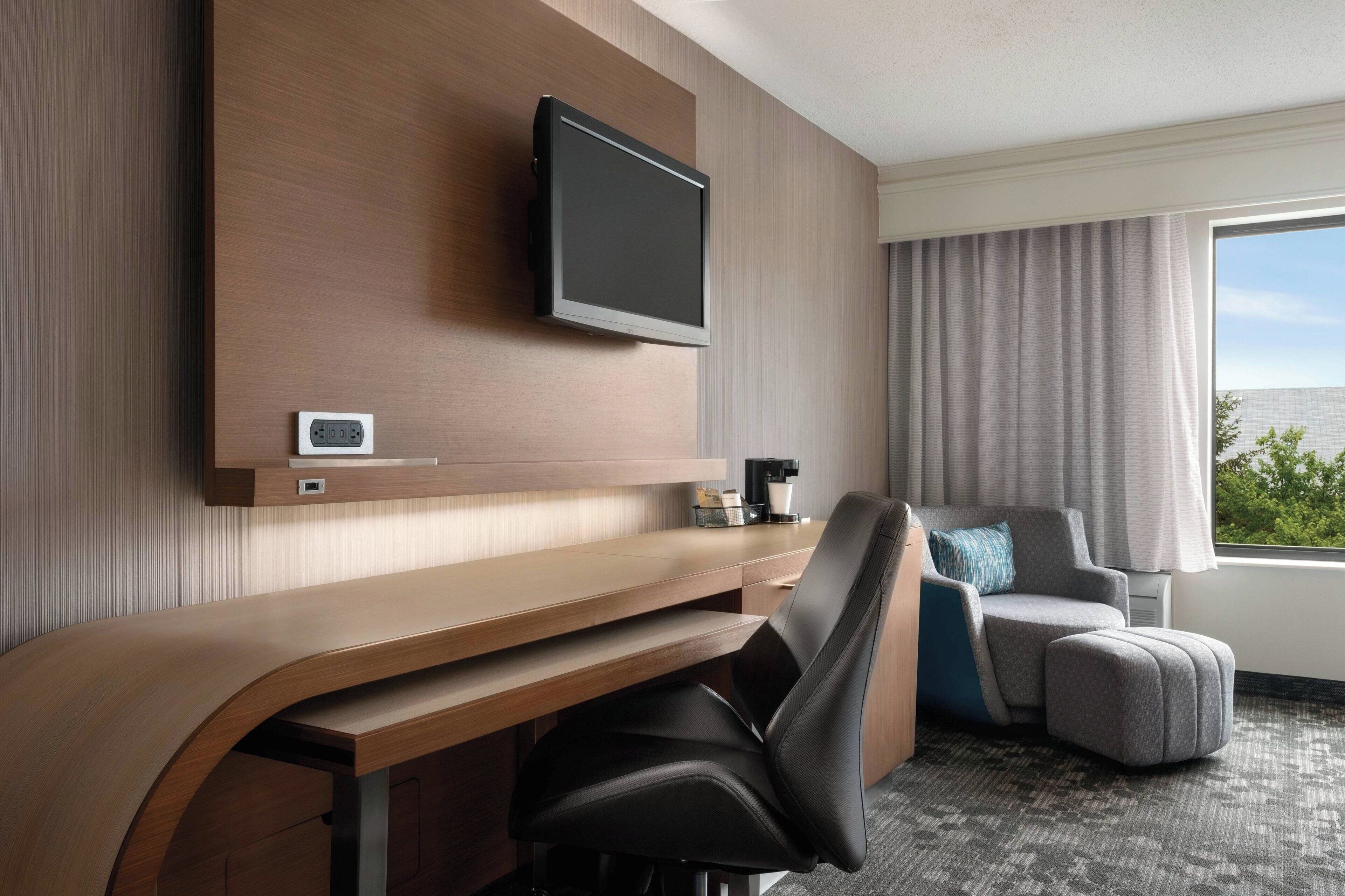 desk, laptop workspace, iron/ironing board, free cots/infant beds