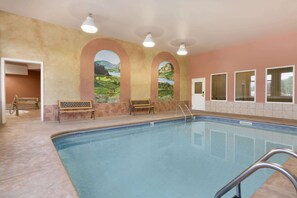Indoor pool, seasonal outdoor pool