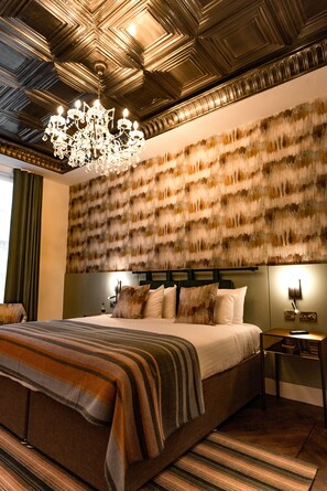 Superior Room, 1 King Bed, Ground Floor | 1 bedroom, premium bedding, minibar, individually decorated