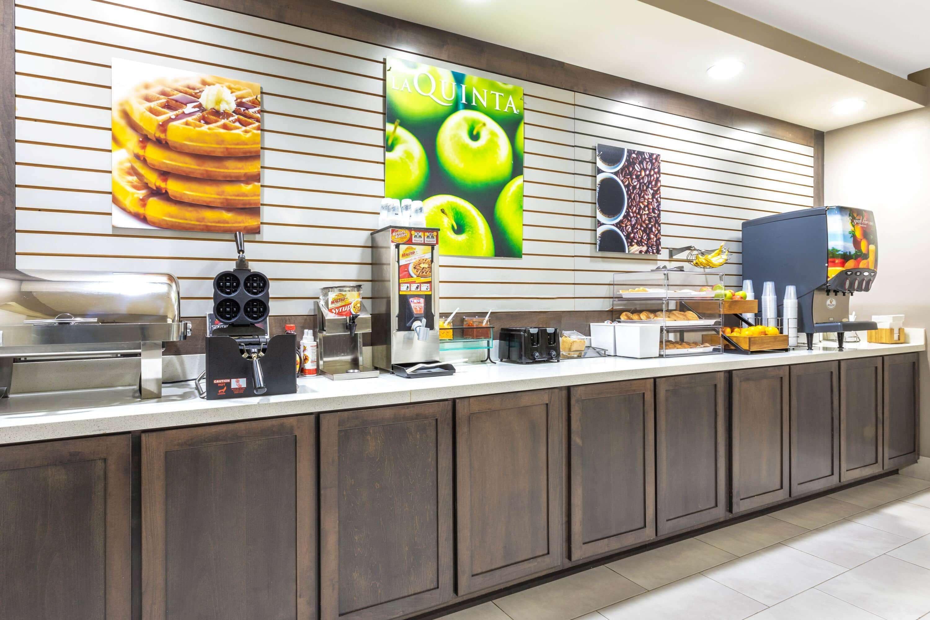 Free daily self-serve breakfast