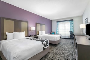 Room, 2 Queen Beds, Accessible, Non Smoking (Mobility/Hearing Impaired Accessible) | Premium bedding, desk, blackout drapes, iron/ironing board
