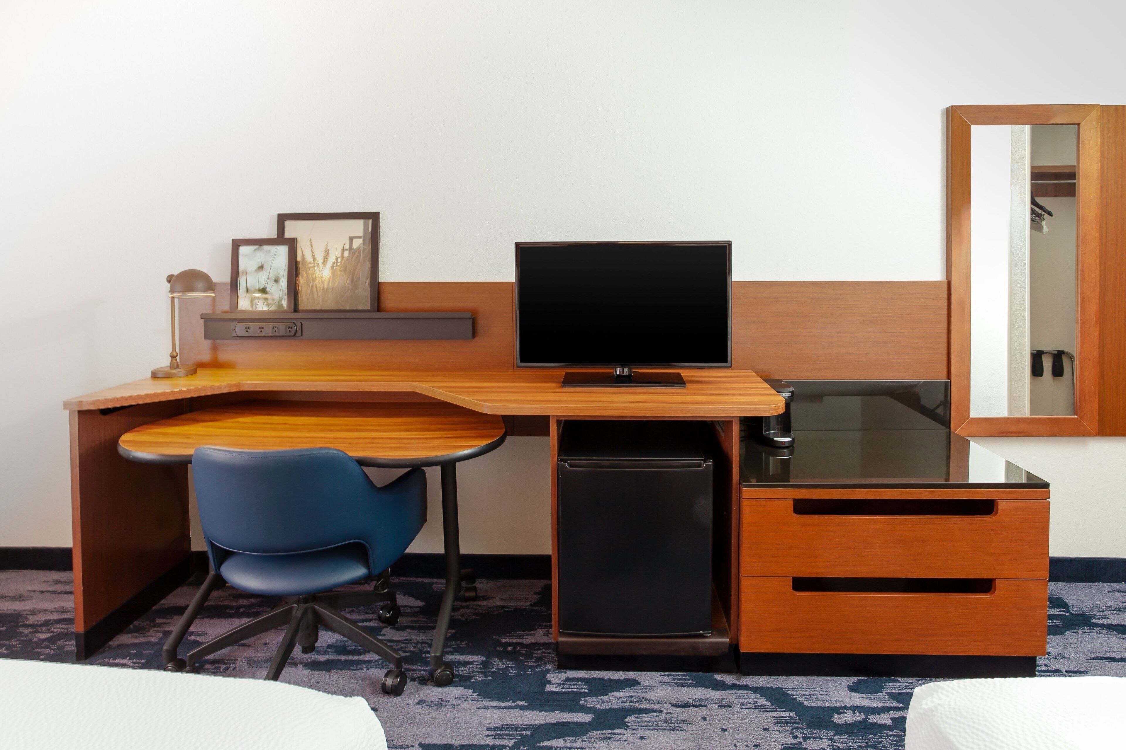 premium bedding, desk, iron/ironing board, free cots/infant beds