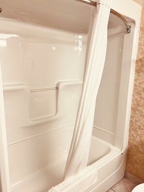 Free toiletries, hair dryer, towels
