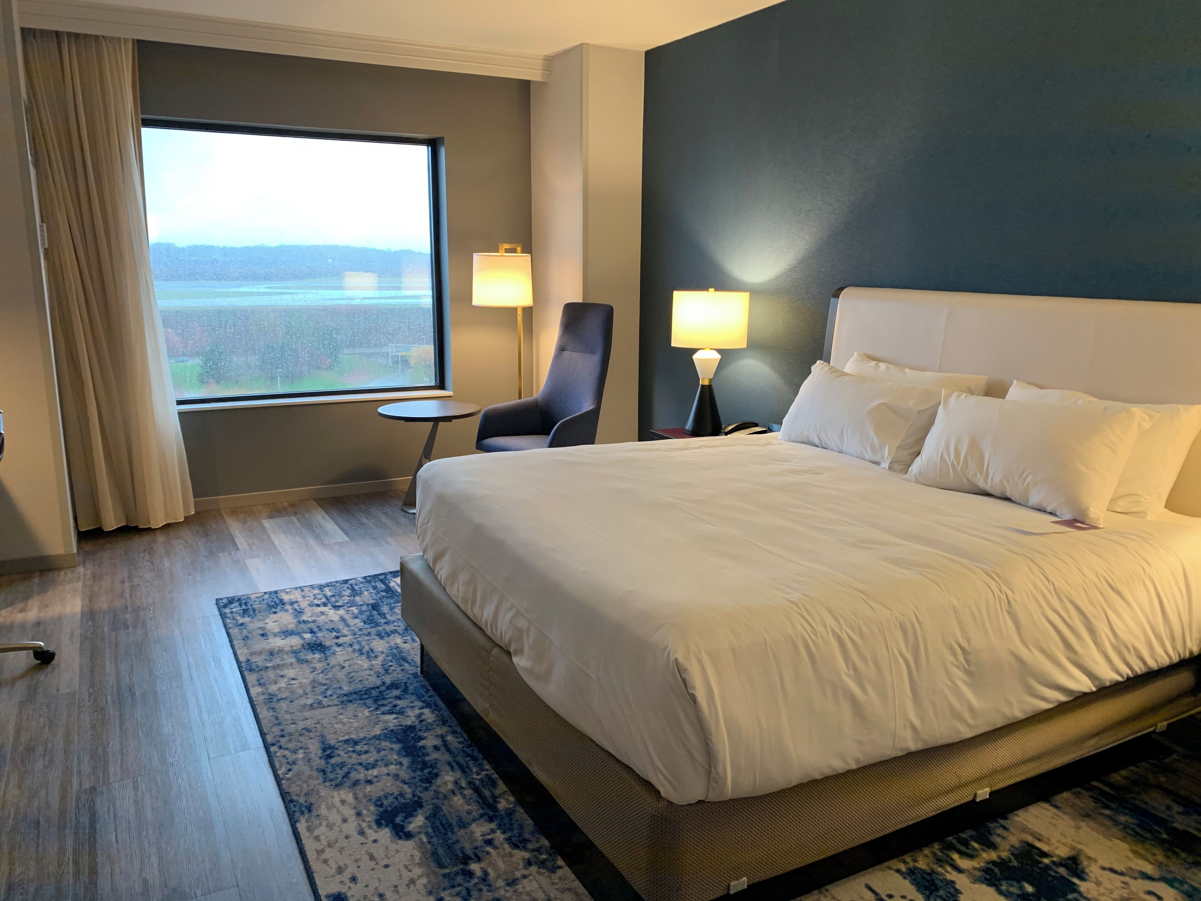 Premium bedding, down duvets, in-room safe, desk