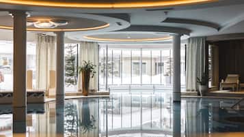 Indoor pool, 2 outdoor pools, open 7:00 AM to 8:00 PM, pool umbrellas