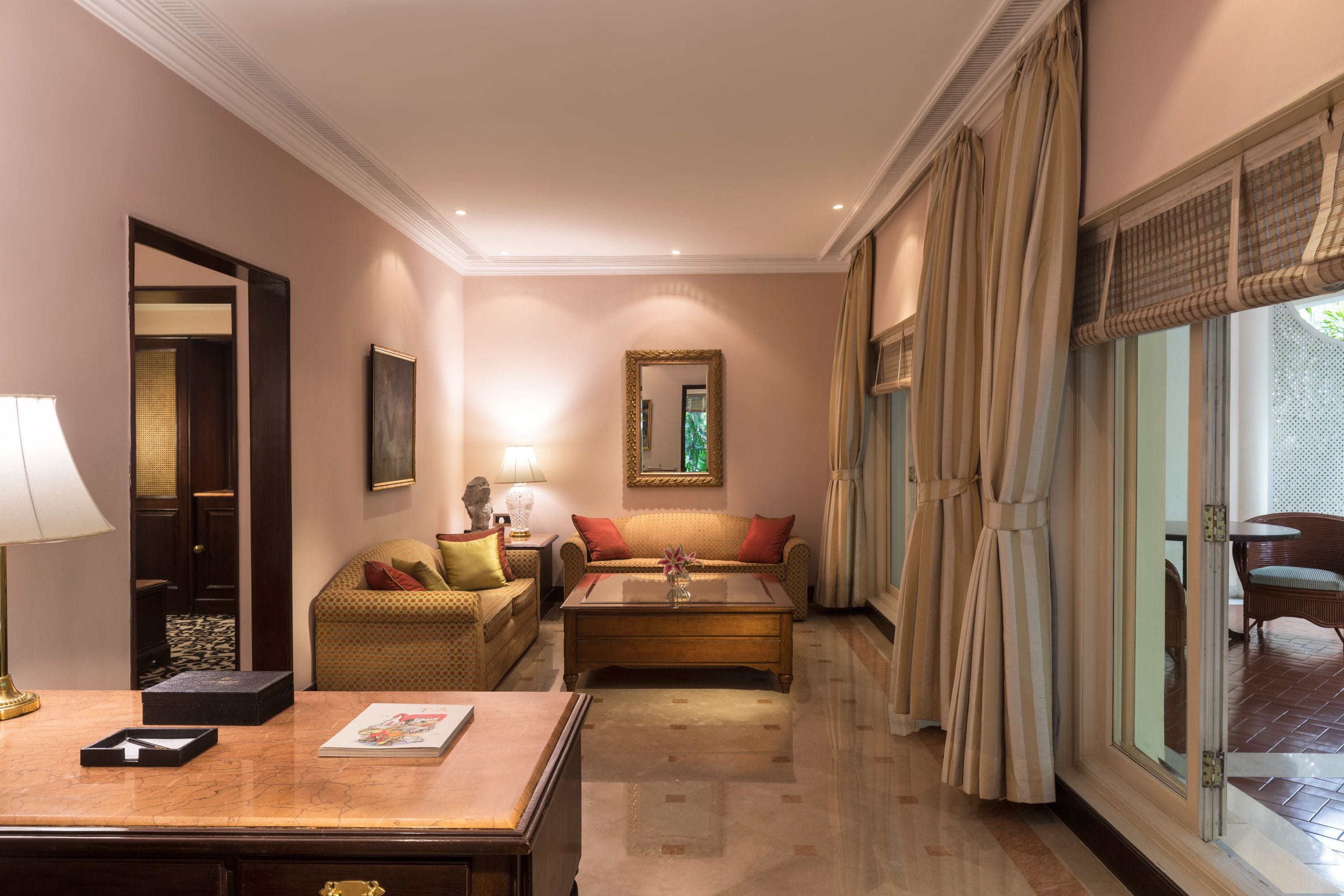 grande luxury, suite, 1 bedroom, garden view | living area | 50-inch lcd tv with satellite channels, tv