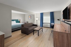 In-room safe, desk, laptop workspace, iron/ironing board