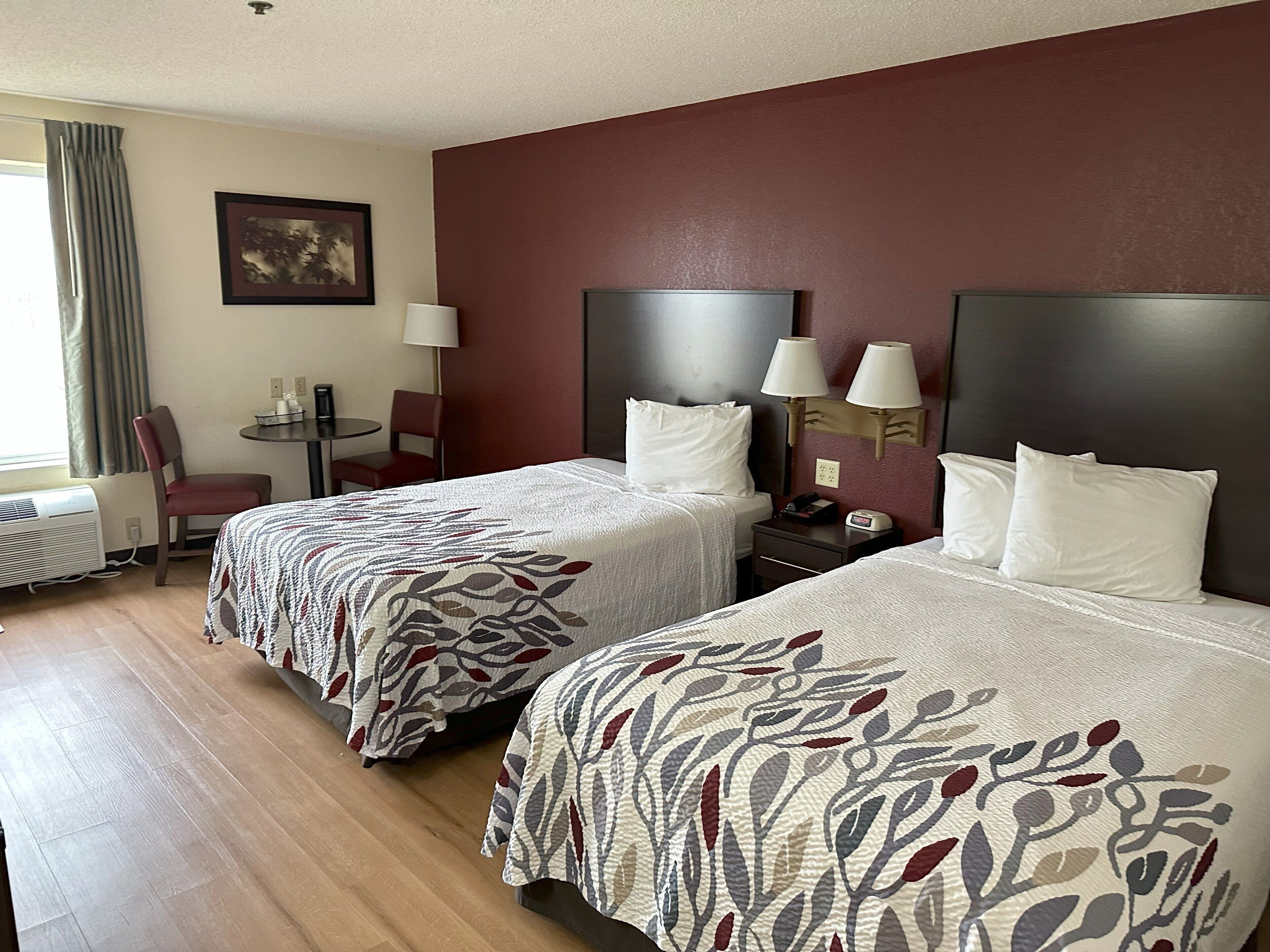 Down comforters, in-room safe, blackout drapes, iron/ironing board