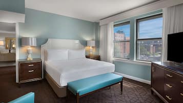 Premium bedding, pillowtop beds, in-room safe, desk