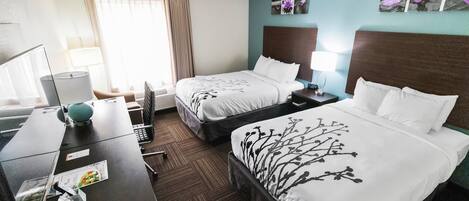 Egyptian cotton sheets, premium bedding, pillowtop beds, minibar