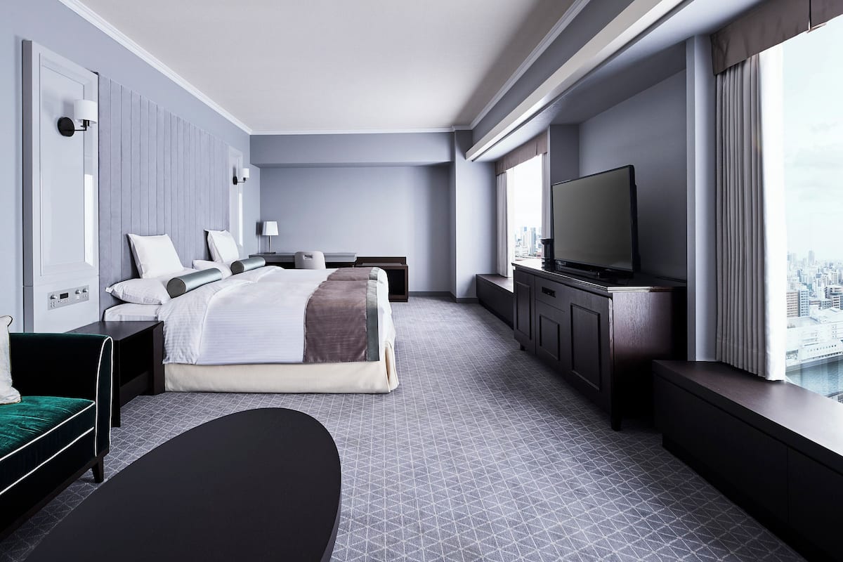 Chambre Majestueuse, 2 lits une place, accĂšs au salon club