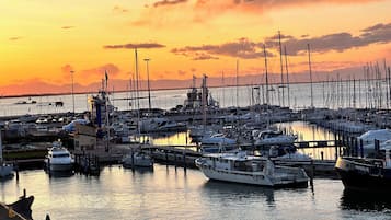 Udsigt fra overnatningsstedet