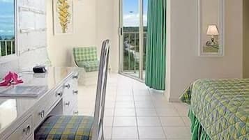 Ocean View Room | In-room safe, blackout curtains, iron/ironing board, cots/infant beds