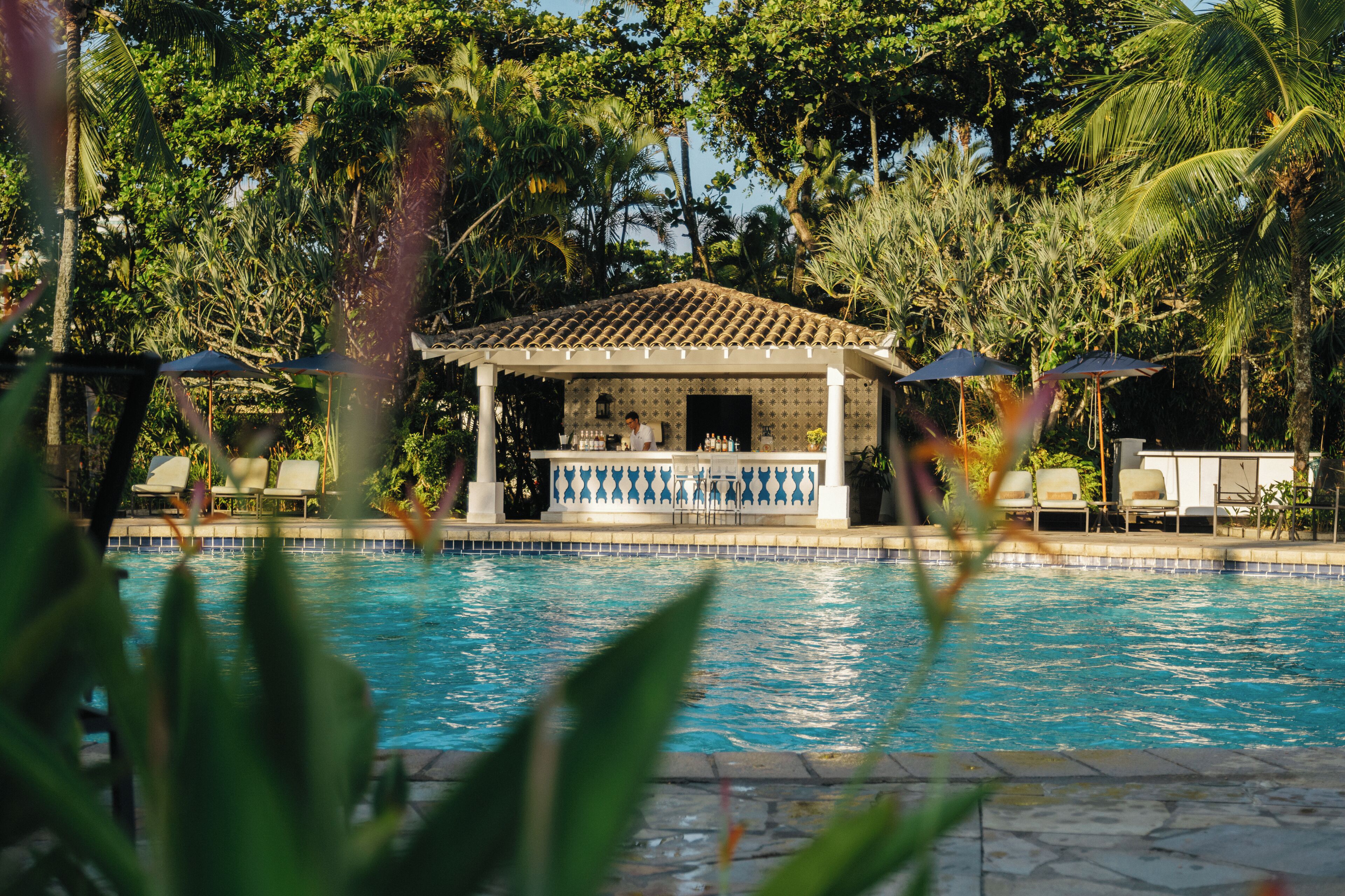 indoor pool, outdoor pool, pool loungers