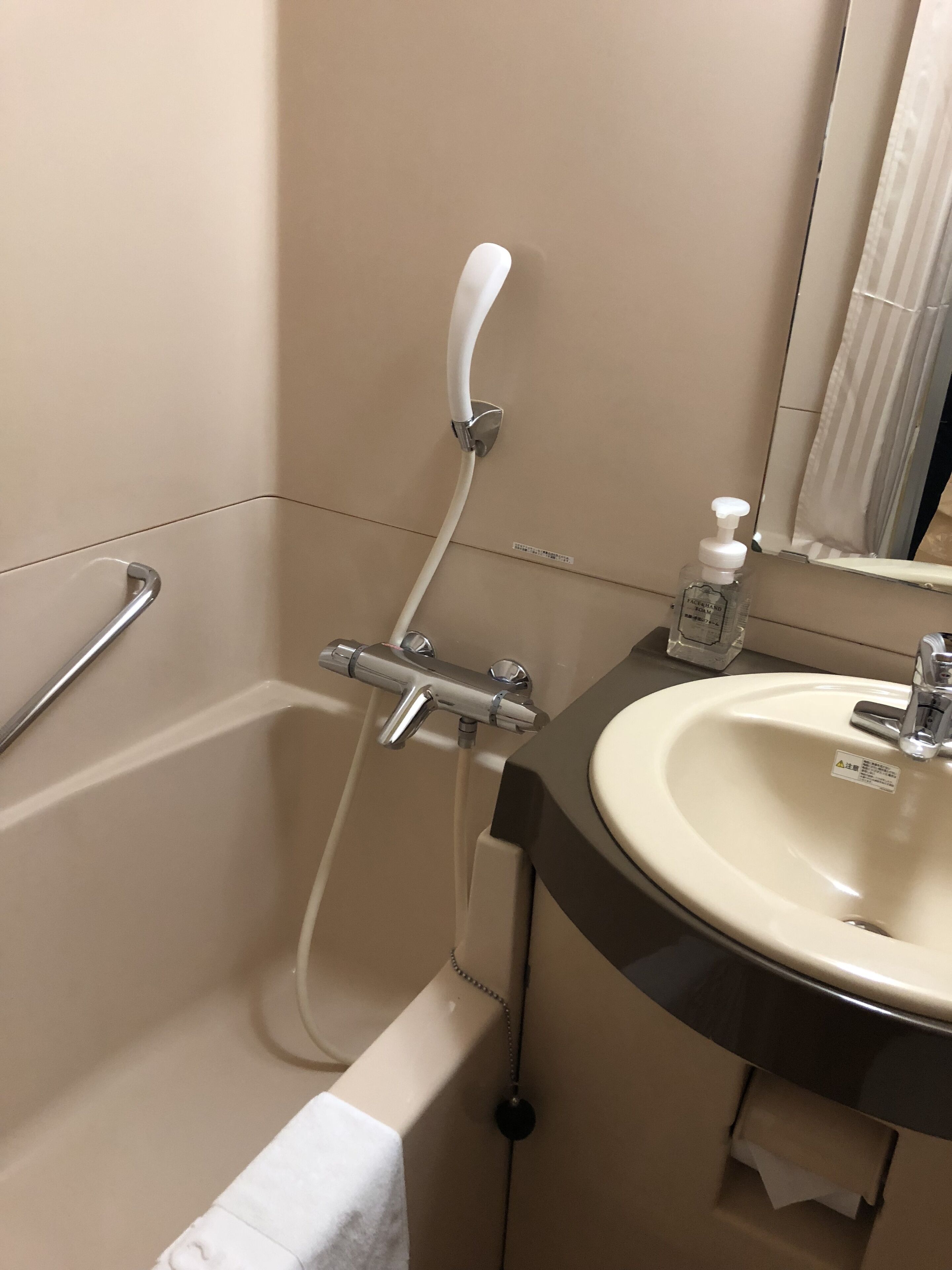 casual twin room, non smoking | bathroom | combined shower/bathtub, deep-soaking bathtub, free toiletries