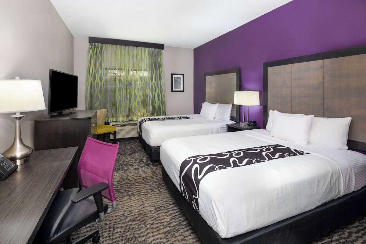 Pillow-top beds, in-room safe, desk, laptop workspace