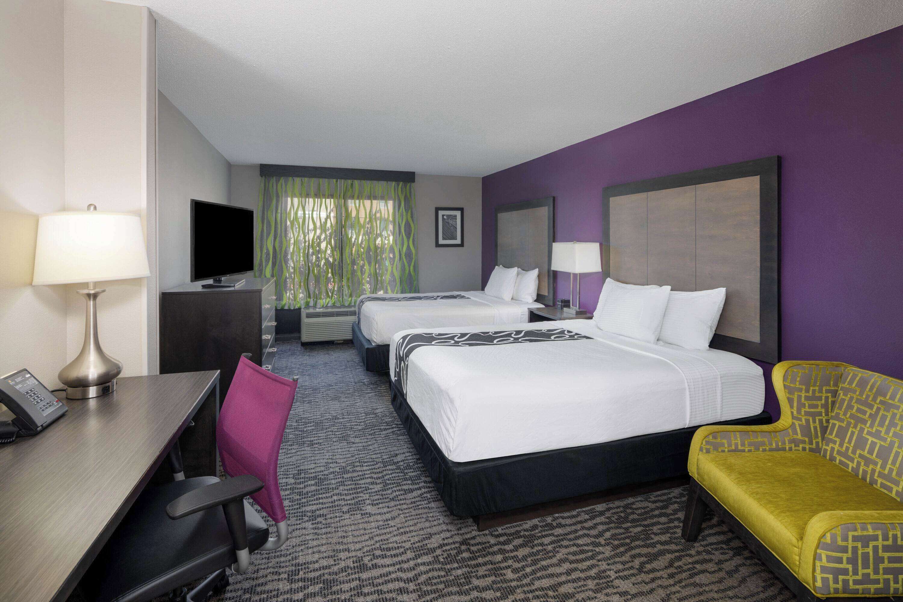 room, 2 queen beds, accessible, non smoking (mobility accessible) | pillow-top beds, in-room safe, desk, laptop workspace