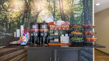 Free daily on-the-go breakfast