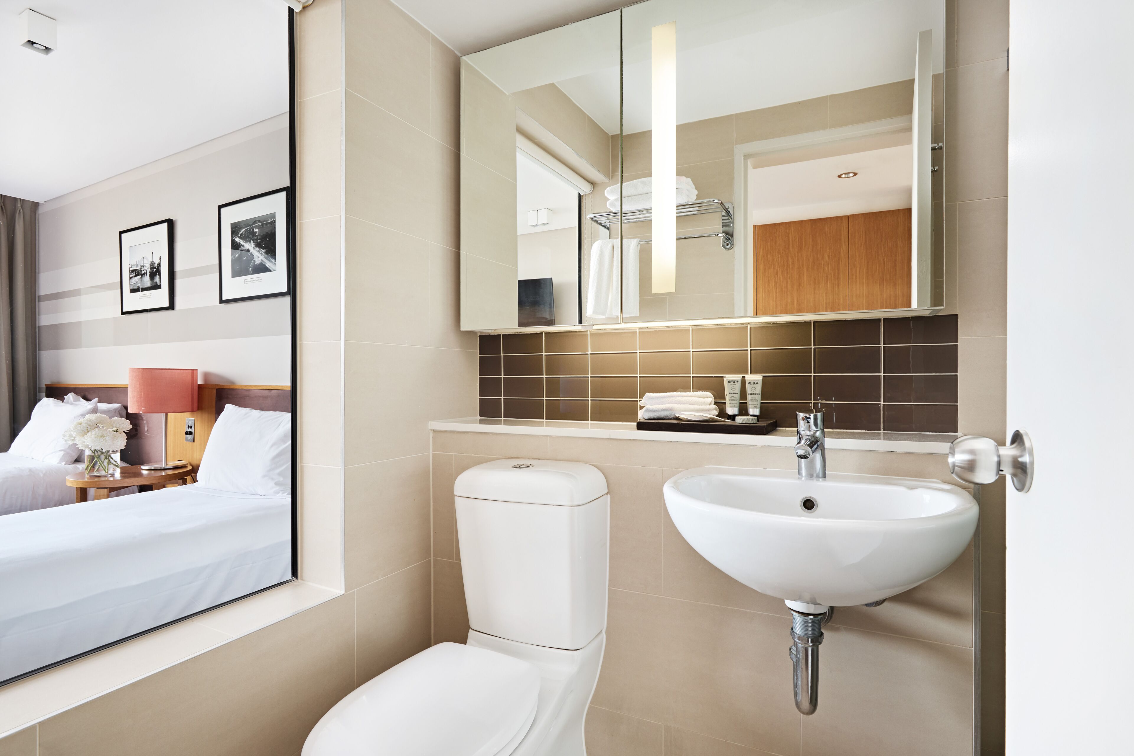 free toiletries, hair dryer, bathrobes, towels