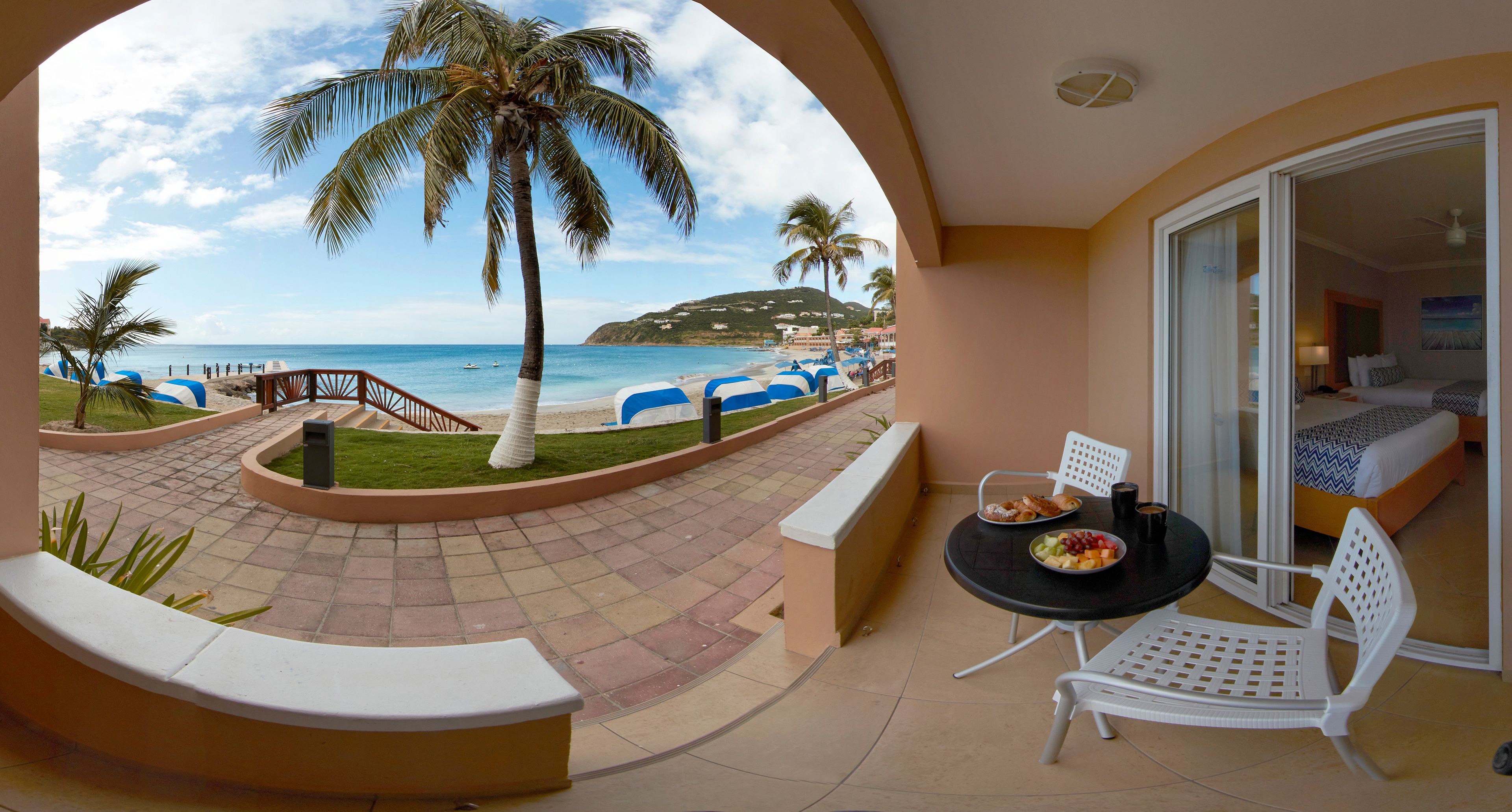 double room, 2 double beds, beachside | view from room
