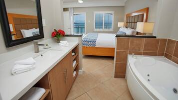 Suite, 1 Bedroom | Bathroom | Shower, free toiletries, hair dryer, towels