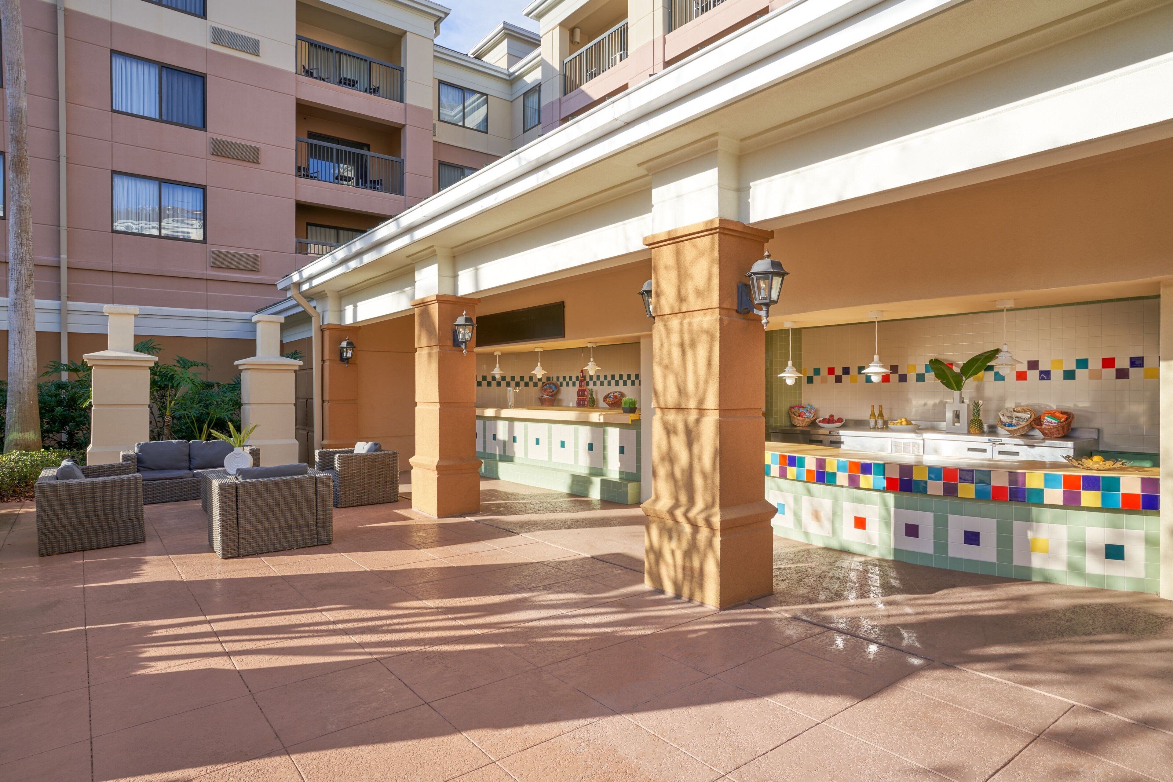 indoor pool, 3 outdoor pools, open 7:00 am to 10 pm, pool umbrellas