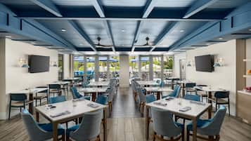 Breakfast, lunch, dinner served; American cuisine, pool views