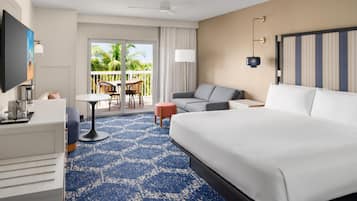 Studiosuite, 1Â King-Bett, Balkon | Hochwertige Bettwaren, Daunenbettdecken, Zimmersafe, Schreibtisch