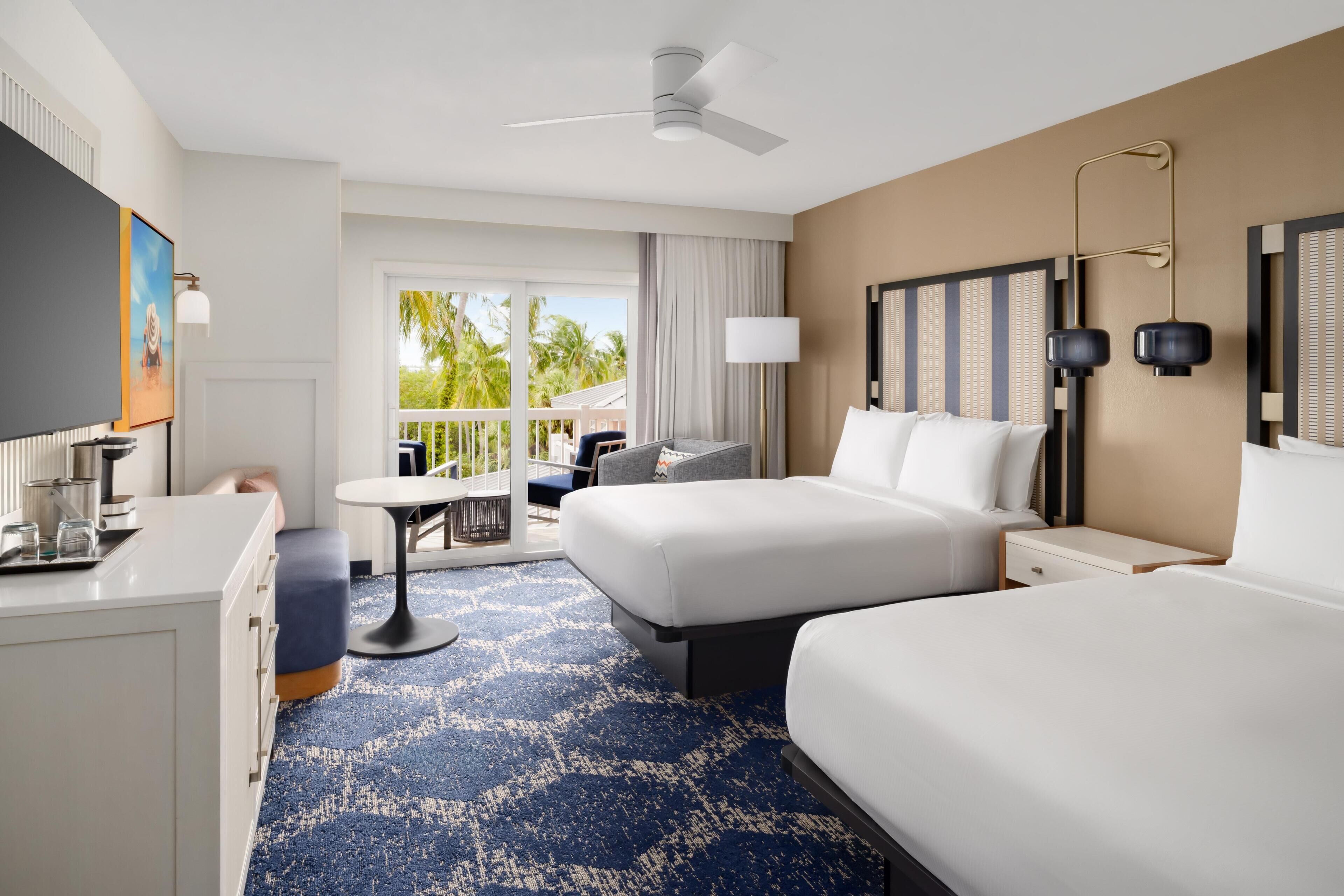 Premium bedding, down comforters, in-room safe, desk