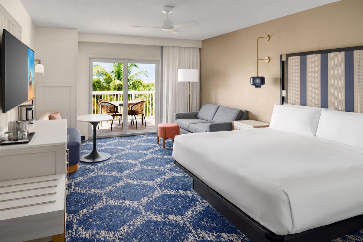 Premium bedding, down comforters, in-room safe, desk
