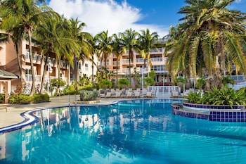 Outdoor pool, open 7:00 AM to 11:00 PM, free cabanas, sun loungers at DoubleTree Resort by Hilton Grand Key - Key West