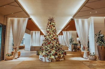 Hotel entrance and lobby at The Ritz-Carlton O