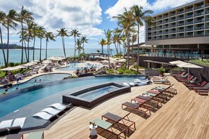 5 piscines extérieures, tentes de plage, parasols de plage