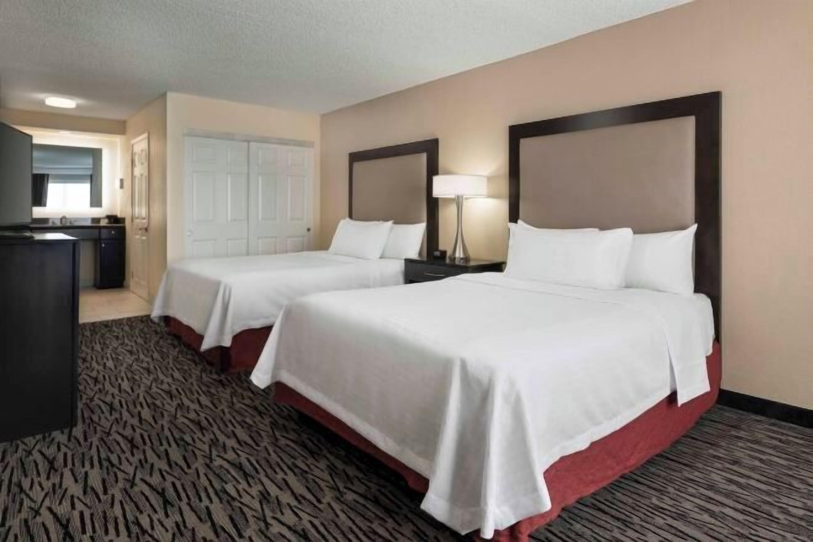 Individually furnished, desk, laptop workspace, iron/ironing board