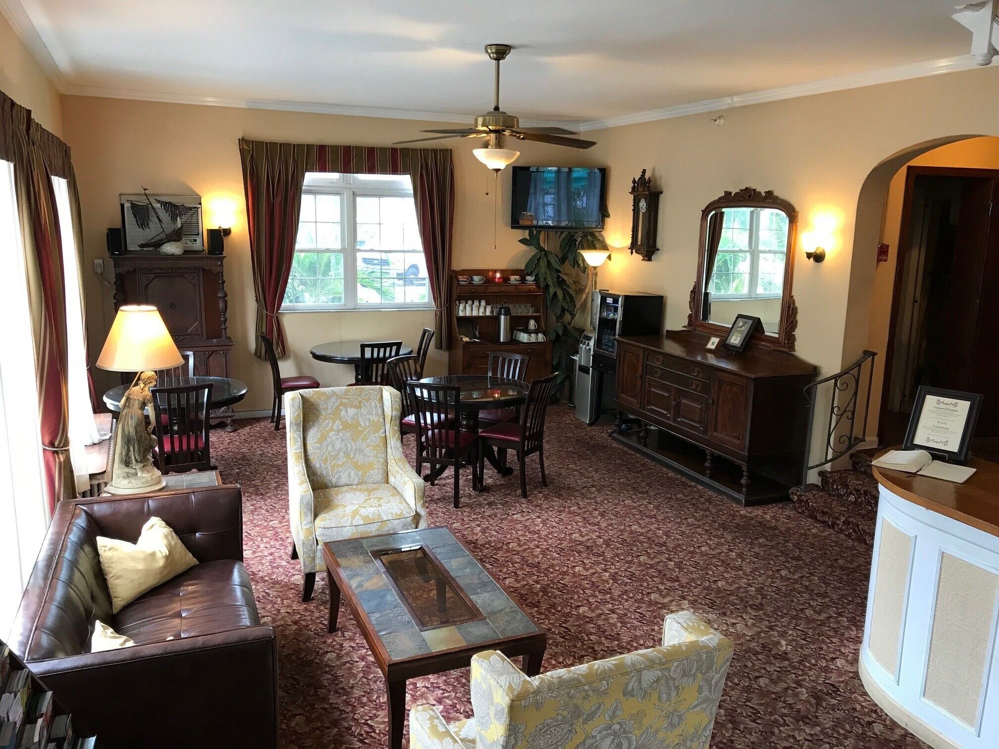 Sala de estar en el lobby