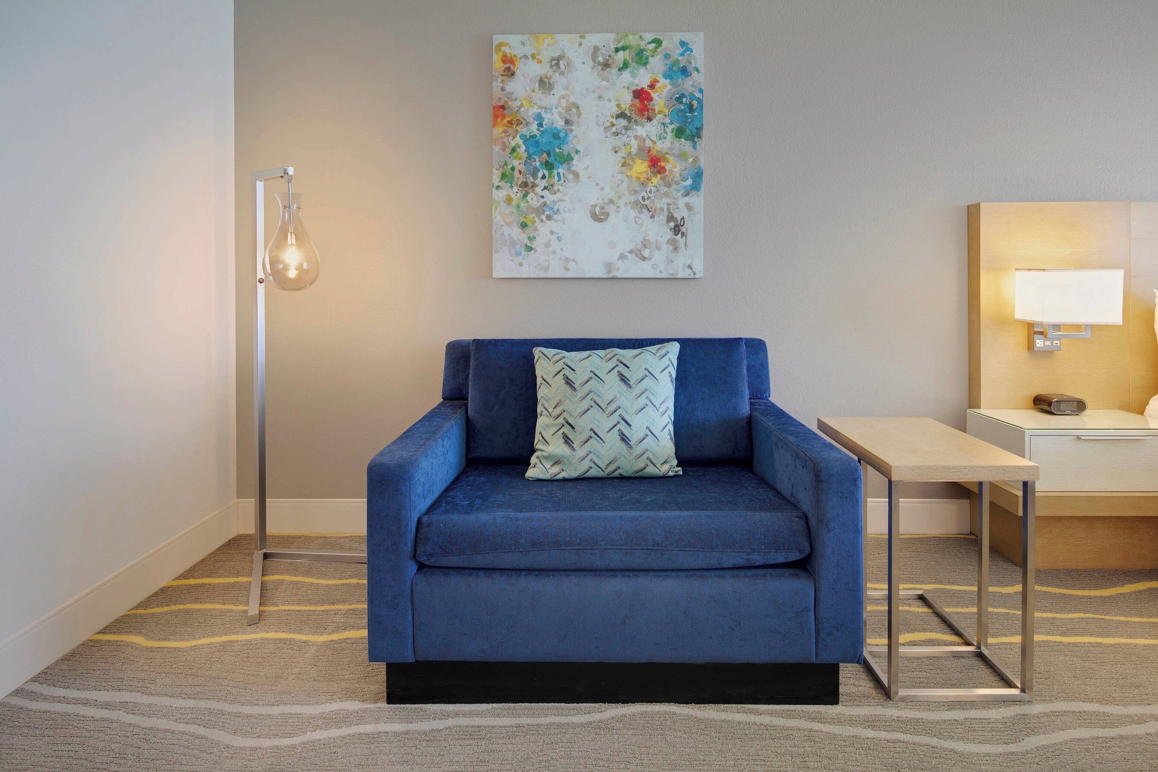 hypo-allergenic bedding, in-room safe, desk, laptop workspace