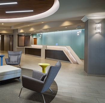 Check-in/check-out kiosk at SpringHill Suites Orlando Lake Buena Vista Marriott Village