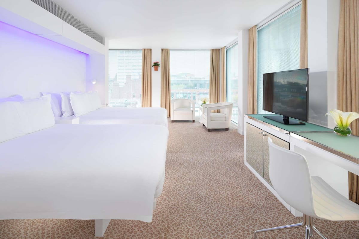 Loft, 2 Double Beds | Premium bedding, minibar, in-room safe, desk