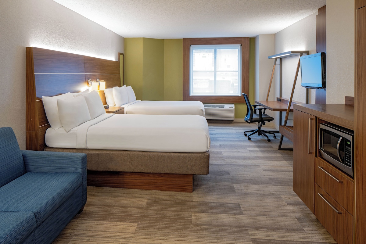 Standard Room, 2 Double Beds (Extra Floor Space) | Premium bedding, in-room safe, desk, blackout drapes