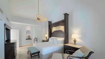 Ropa de cama de alta calidad y minibar