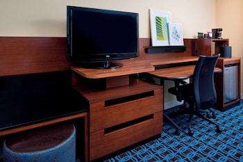 Premium bedding, blackout drapes, iron/ironing board at Fairfield Inn & Suites Lake Buena Vista in Marriott Village