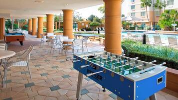 Indoor pool, 3 outdoor pools, open 7:00 AM to 10:00 PM, sun loungers
