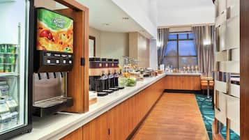Free daily buffet breakfast